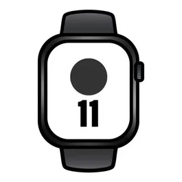 Apple Watch Series 11 GPS + Cellular 46mm - Caja de Aluminio Negro con Correa Deportiva Negra (Talla M/L) - Smartwatch con 5G, Pantalla Retina, ECG y Resistencia al Agua